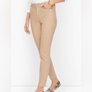 Talbots Khaki Colored Ankle Jean Jeggings Size 4